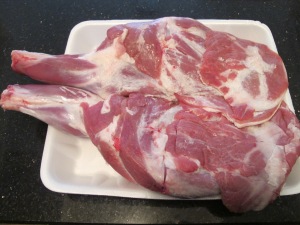 Lamb legs waitin to be cooked